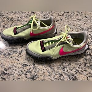 (WMNS) Nike Waffle Racer Crater 'Barely Volt'